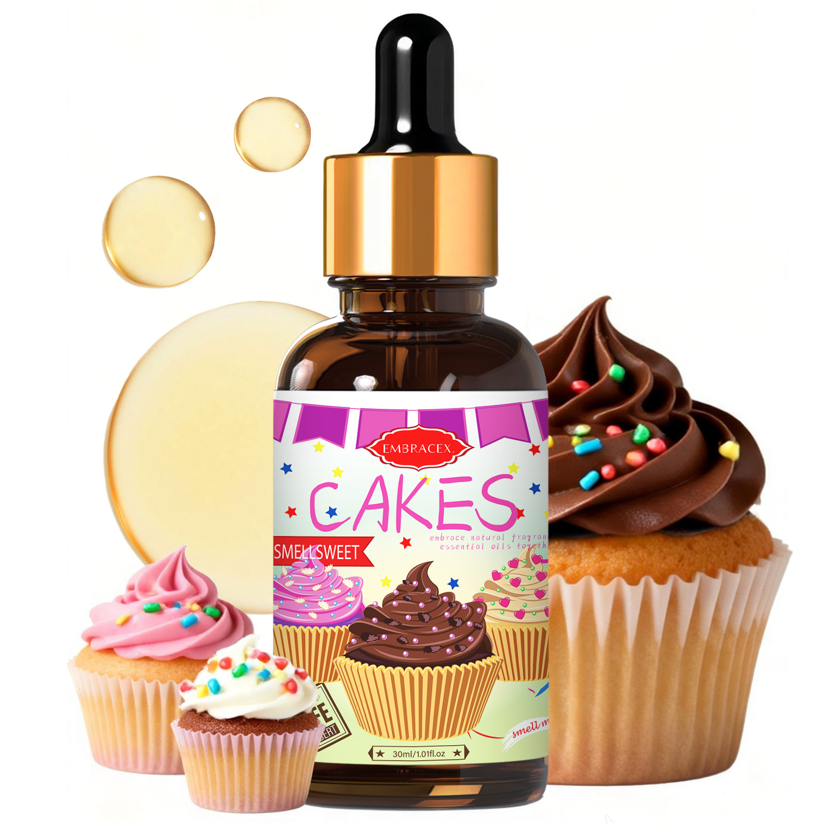 Candle Supplies Fragrance Oil - 30 ml Kuchen-Ätherisches Öl, Autozubehör, für