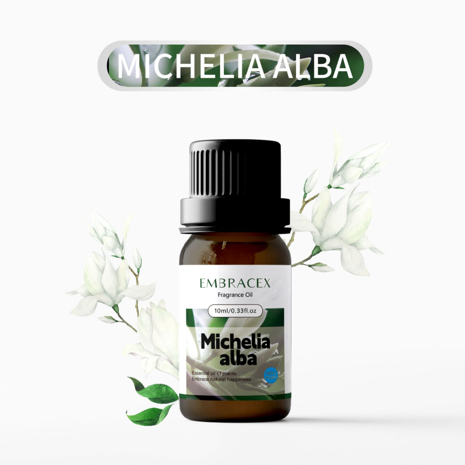 Candle Supplies Fragrance Oil - 10 ml ätherisches Michelia Alba-Öl, ätherische