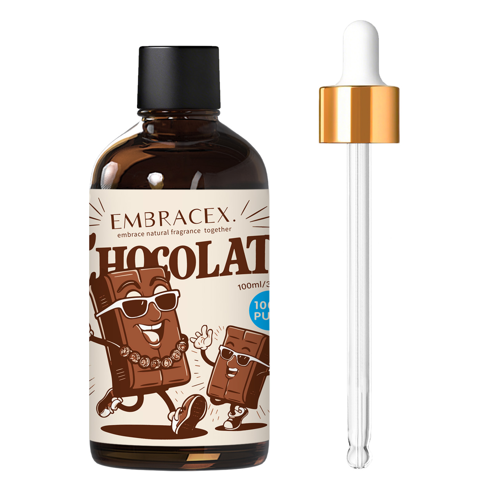 Candle Supplies Fragrance Oil - 100 ml Schokoladen-Ätherisches Öl für Diffusoren,