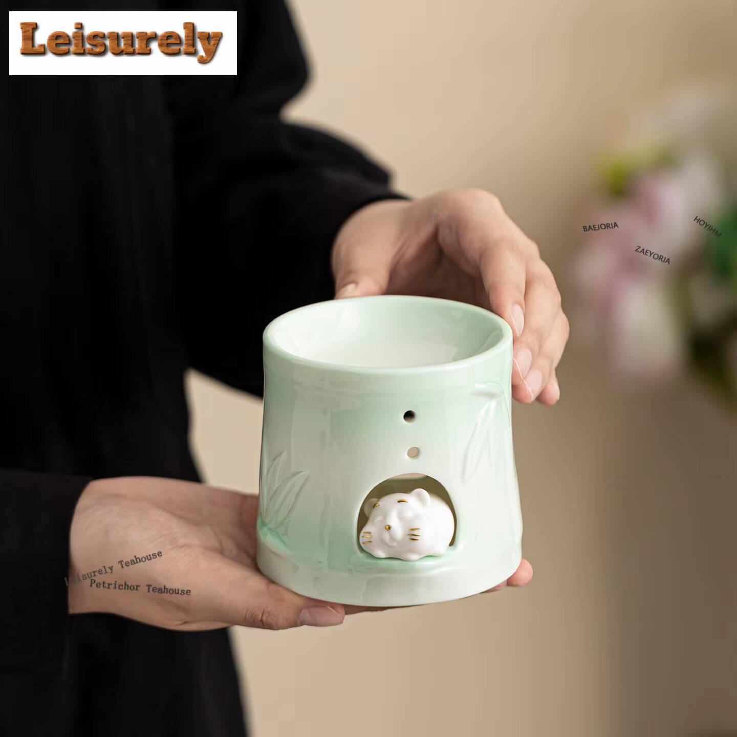 Zen Candle Supplies - Bambus-Ratten-Räucherstäbchenhalter, Zen-Garten-Räuchergefäße, Meditations-Duftkerzen, Räuchergefäß, Schlafzimmerzubehör, Dekoration