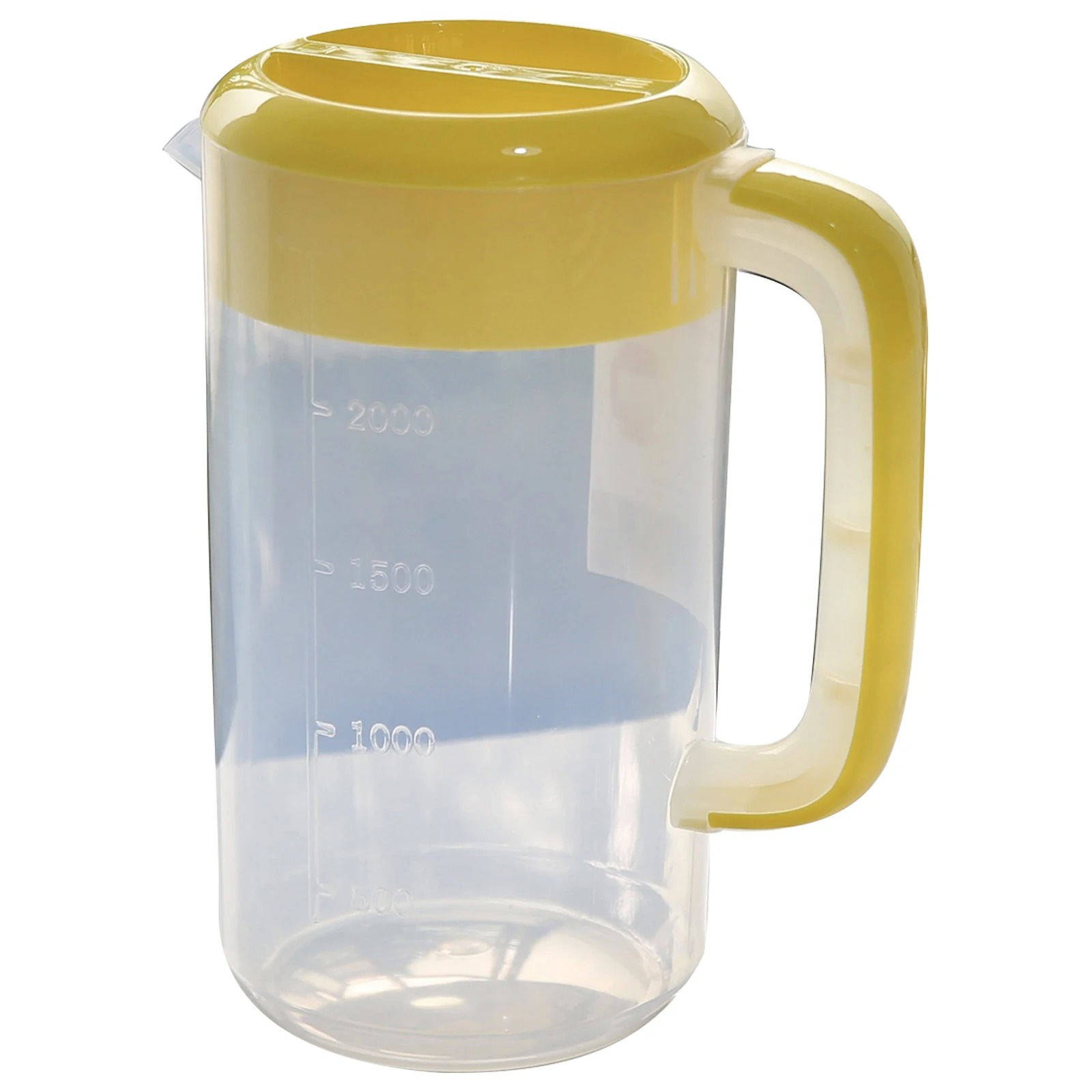 Pour Spout Pitcher - 2500ML Große Kühlschrank-Wasserkanne mit Messbecher, Getränkespender