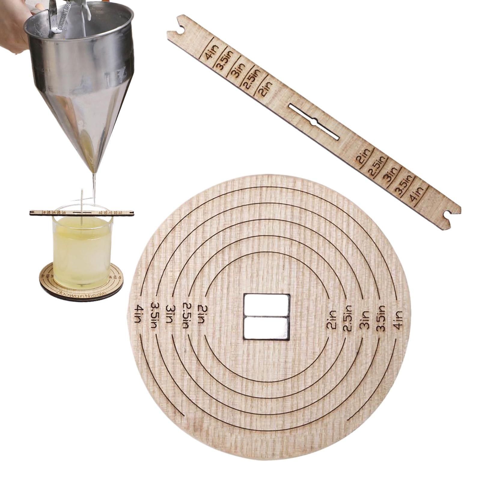 Candle Fragrance Supplies - 2 Stück Dochtzentrierwerkzeug aus Holz, Kerzenstabilisator