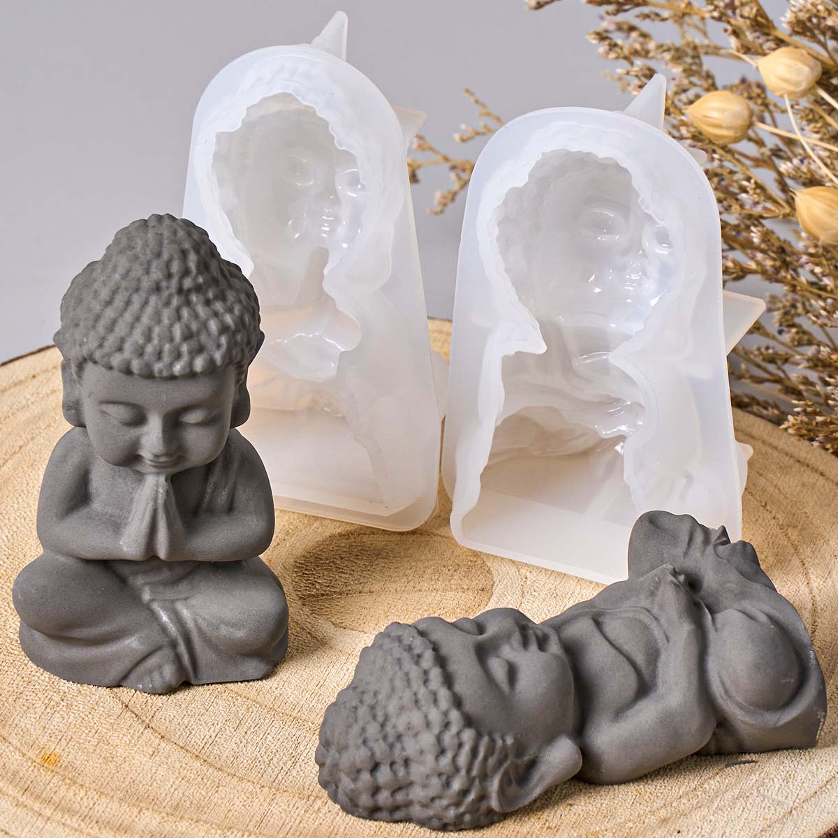 3D Buddha Silikon-Kerzenform D – Zen Candle Supplies Bewertung und Preis